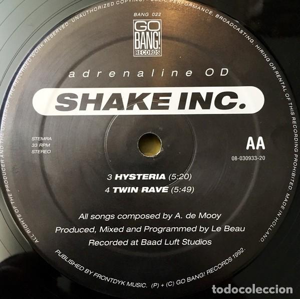 Discos de vinilo: Shake Inc. &ndash; Adrenalin OD-NETHERLANDS-1992-MAXI SINGLE - Foto 3