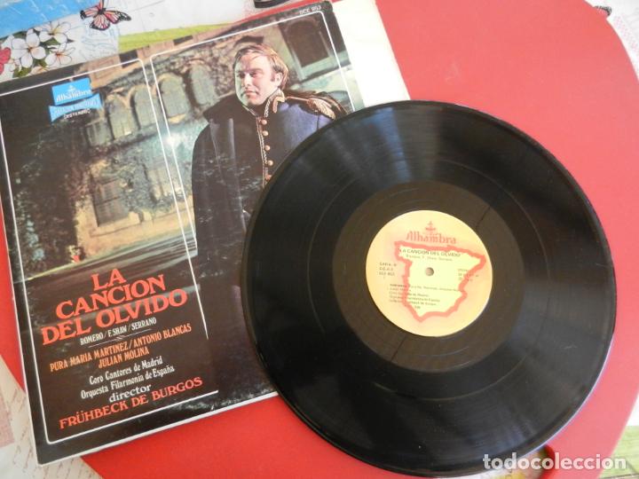 Vinyl records: LA CANCI&Oacute;N DEL OLVIDO-CORO CANTORES DE MADRID-FILARMONICA DE ESPA&Ntilde;A-F. DE BURGOS- ALHAMBRA 1975.