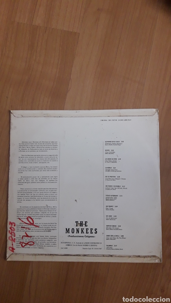 Discos de vinilo: THE MONKEES. DOMINGO EN EL VALLE - Foto 2