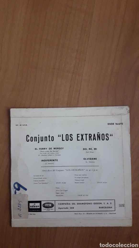 Discos de vinilo: LOS EXTRA&Ntilde;OS. EL FERRY DE MERSEY - Foto 2