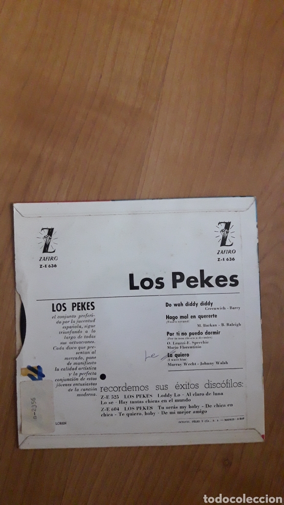 Discos de vinilo: LOS PEKES. DO WAH DIDDY DIDDY - Foto 2