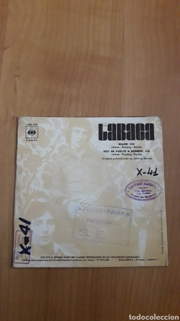Discos de vinilo: TABACA. MUJER - Foto 2