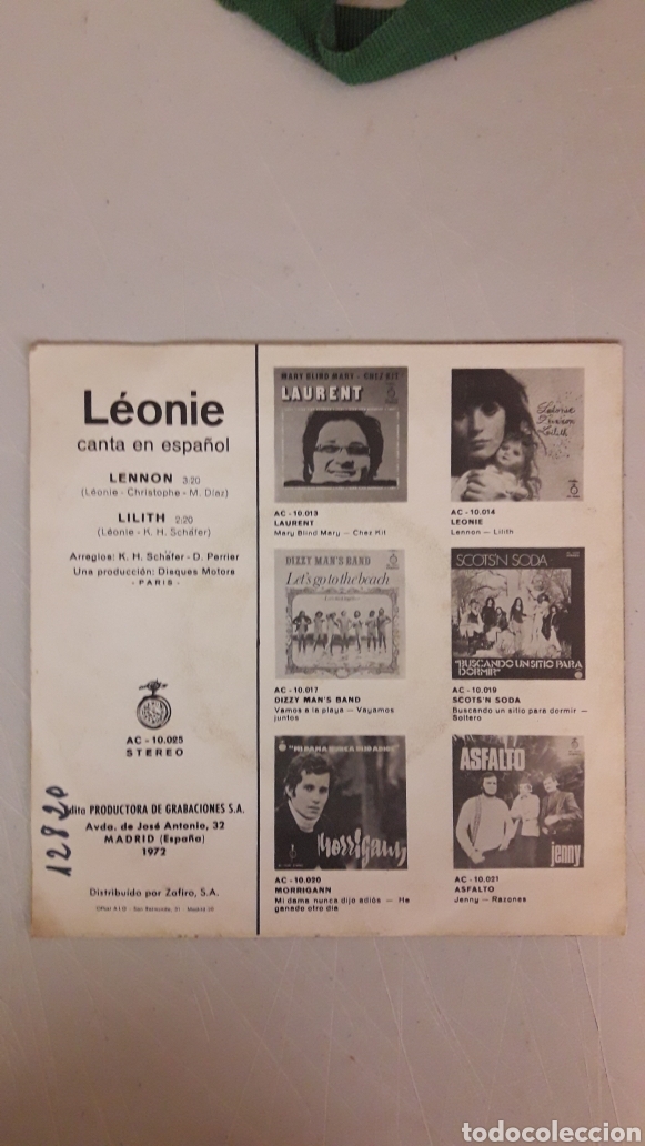 Discos de vinilo: L&Eacute;ONIE. LENNON - Foto 2