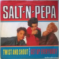 Disques de vinyle: SALT-N-PEPA. TWIST AND SHOUT/ GET UP EVERYBODY. NEXT, UK 1988 SINGLE. Lote 284582133