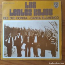 Discos de vinilo: LOS LENTES ROJOS - OLE OLE BONITA/ CANTA FLAMENCO - 1973. Lote 284597513