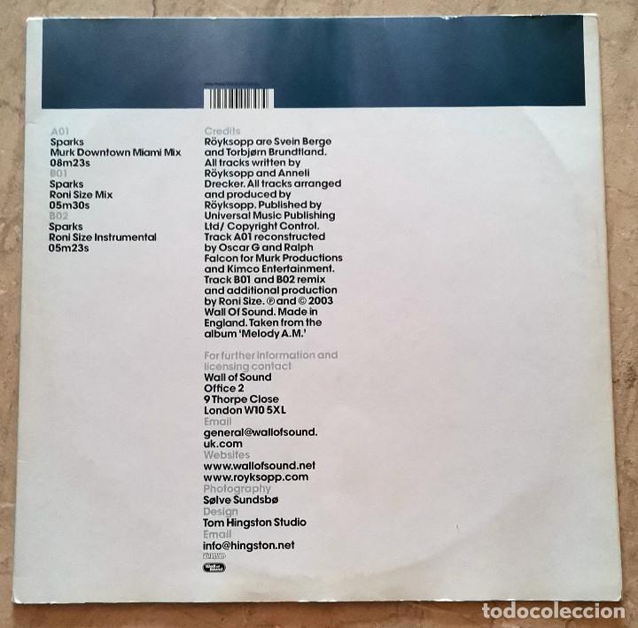 Discos de vinilo: R&ouml;yksopp &ndash; Sparks UK 2003 - Foto 2