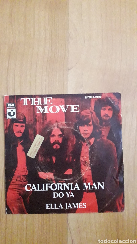 Discos de vinilo: THE MOVE. CALIFORNIA MAN - Foto 1