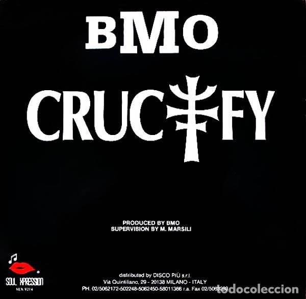 Discos de vinilo: BMO &ndash; Crucify-ITALY-1992-MAXI SINGLE - Foto 2