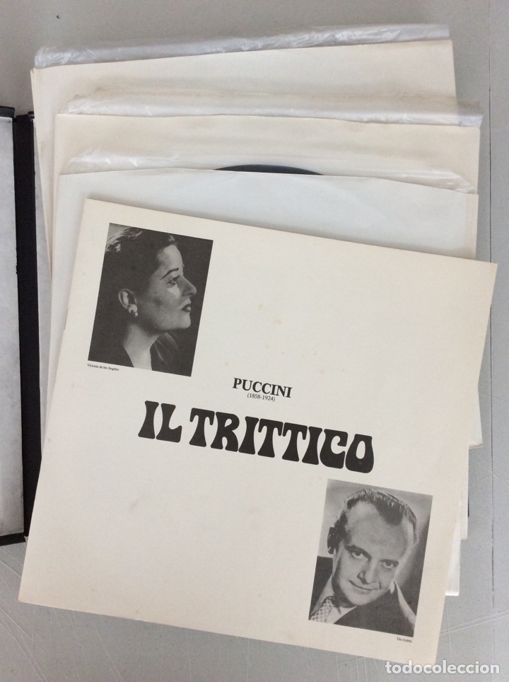 Discos de vinilo: Puccini. Tr&iacute;ptico. Caja con tres discos y libreto - Foto 2