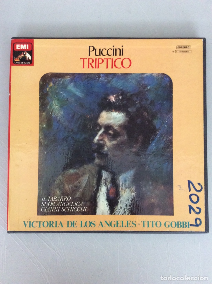 Discos de vinilo: Puccini. Tr&iacute;ptico. Caja con tres discos y libreto - Foto 1