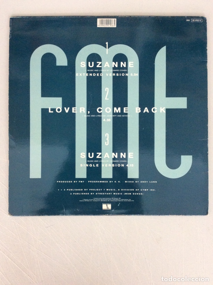 Discos de vinilo: FMT featuring Camilla. Suzanne - Foto 2