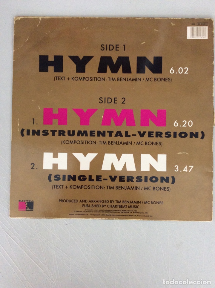 Discos de vinilo: Magna Charta. Hymn - Foto 2
