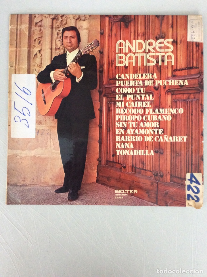 Discos de vinilo: Andres Batista. Candelera... - Foto 1