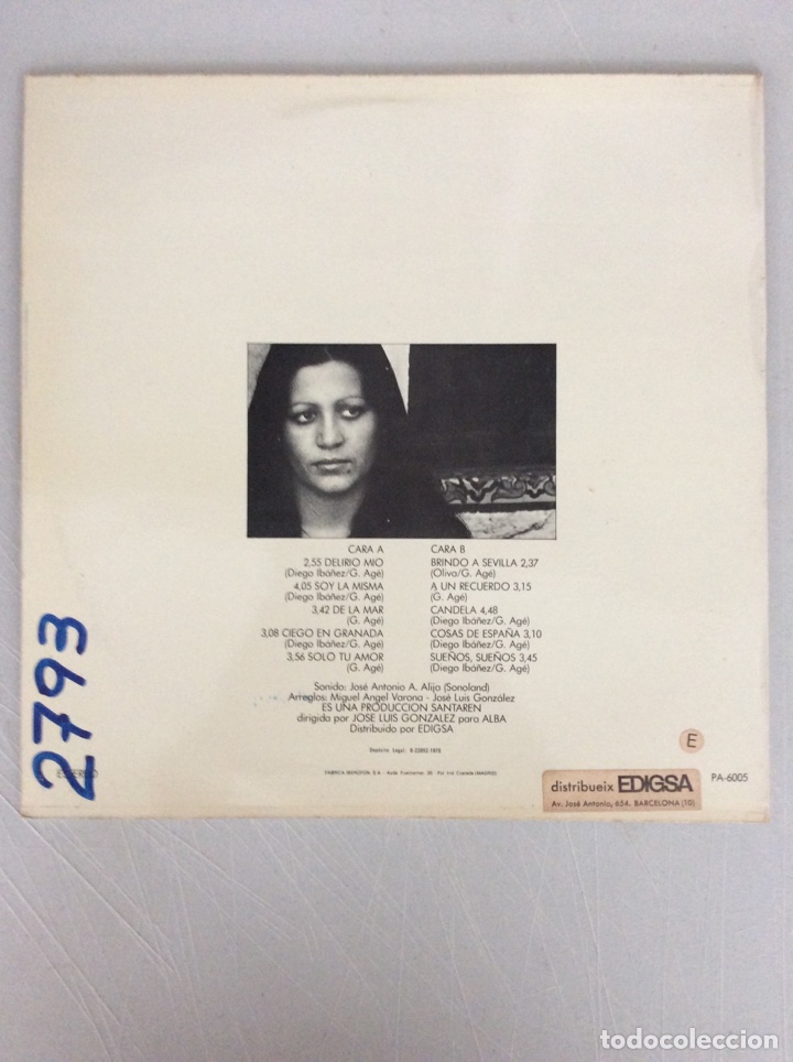 Discos de vinilo: Isabel de Triana. Soy la misma. - Foto 2