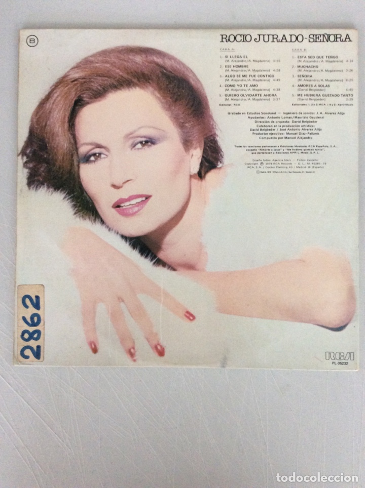 Discos de vinilo: Roci&oacute; Jurado. Se&ntilde;ora. - Foto 2