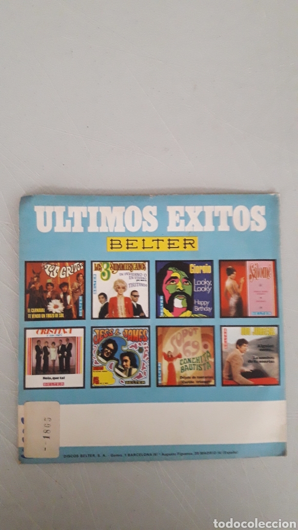 Discos de vinilo: LOS GRITOS. YO EN MI CASA Y ELLA EN EL BAR - Foto 2