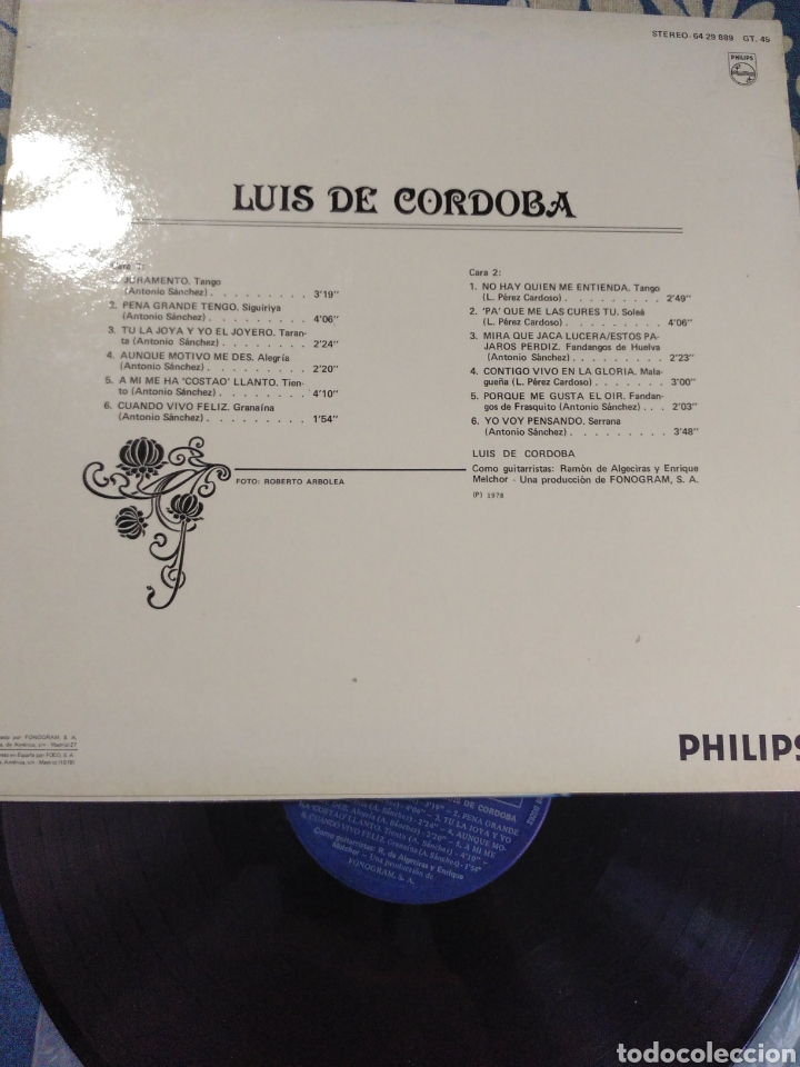 Discos de vinilo: Luis de C&oacute;rdoba - Foto 2