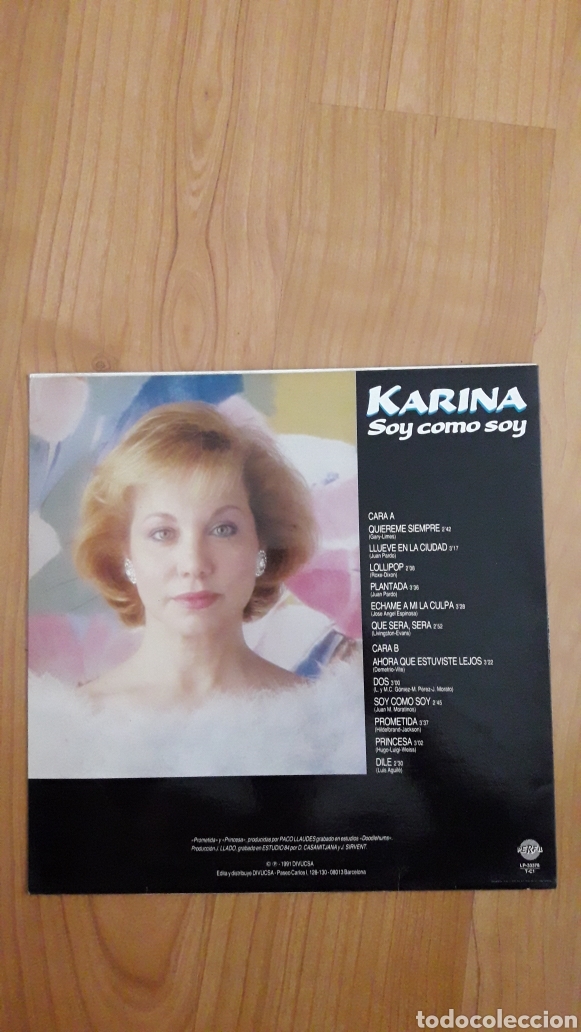 Discos de vinilo: KARINA. SOY COMO SOY - Foto 2