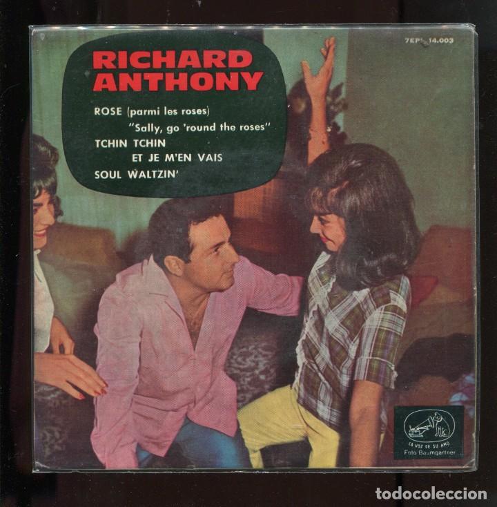 Discos de vinilo: richard anthony. rose. la voz 1963. ep - Foto 1