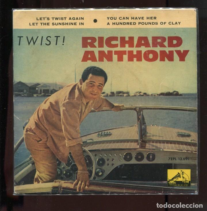 Discos de vinilo: richard anthony. Twist. la voz 1961. ep - Foto 1