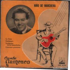 Discos de vinilo: NIÑO DE MARCHENA - LA ROSA, FANDANGOS DE LOS ALMENDRALES.../ EP ODEON 1958 RF-5020. Lote 284793933
