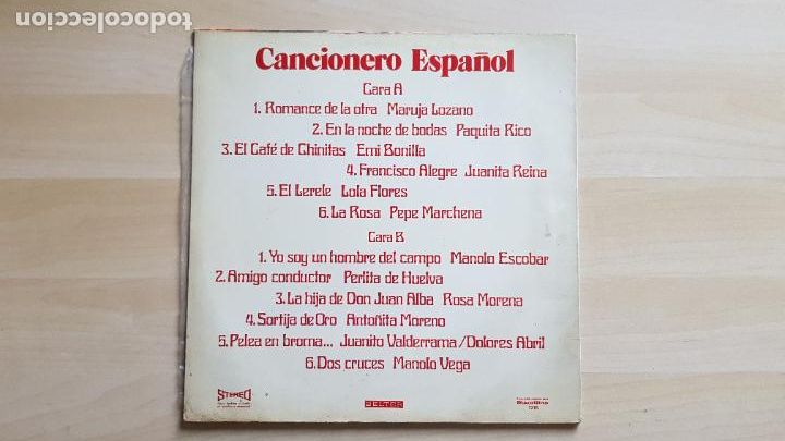 Discos de vinilo: CANCIONERO ESPA&Ntilde;OL - LP VINILO - BELTER - 1973 - Foto 2
