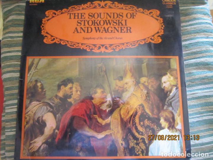 Discos de vinilo: THE SOUNDS OF STOKOWSKI AND WAGNER LP - SYMPHONY OF THE AIR AND CHORUS - EDICION INGLESA - RCA 1967