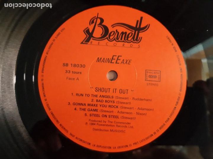 Discos de vinilo: MAINEEAXE -SHOUT IT OUT- (1984) LP DISCO VINILO - Foto 2