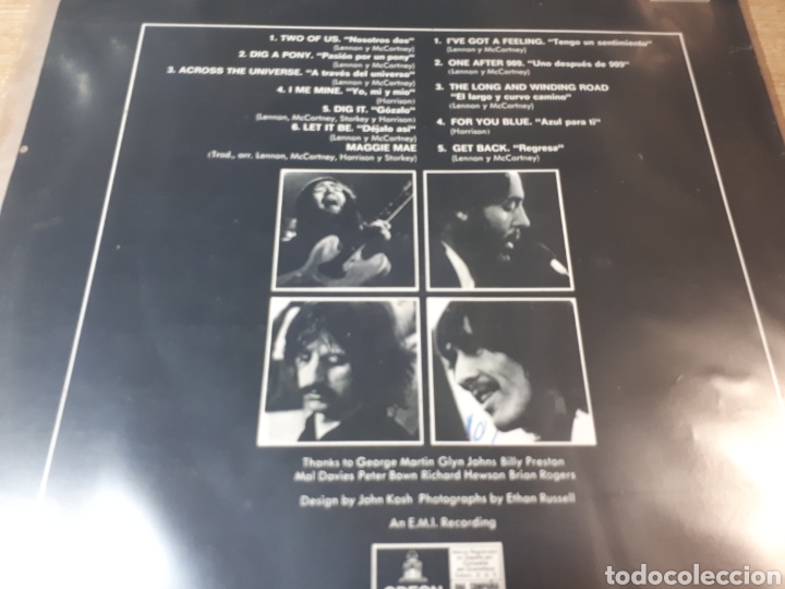 Discos de vinilo: THE BEATLES LET IT BE - Foto 2