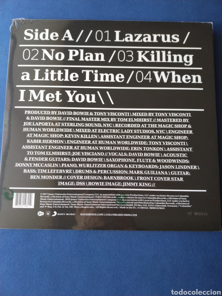 Discos de vinilo: David Bowie No Plan LP RSD Nuevo New sealed - Foto 2