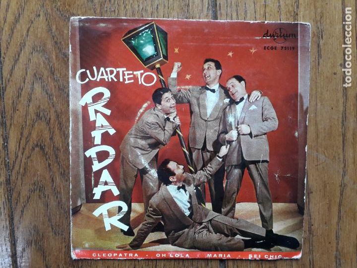 Discos de vinilo: Cuarteto radar - cleopatra + oh Lola + maria + sei chic - Foto 1