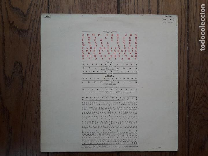 Discos de vinilo: The passions - sanctuary - Foto 2