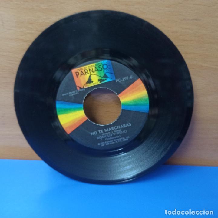 Discos de vinilo: SINGLE DISCO DE VINILO - ROMULO Y REMO - LA CAMA DE MARIA / NO TE MARCHARAS - Foto 2