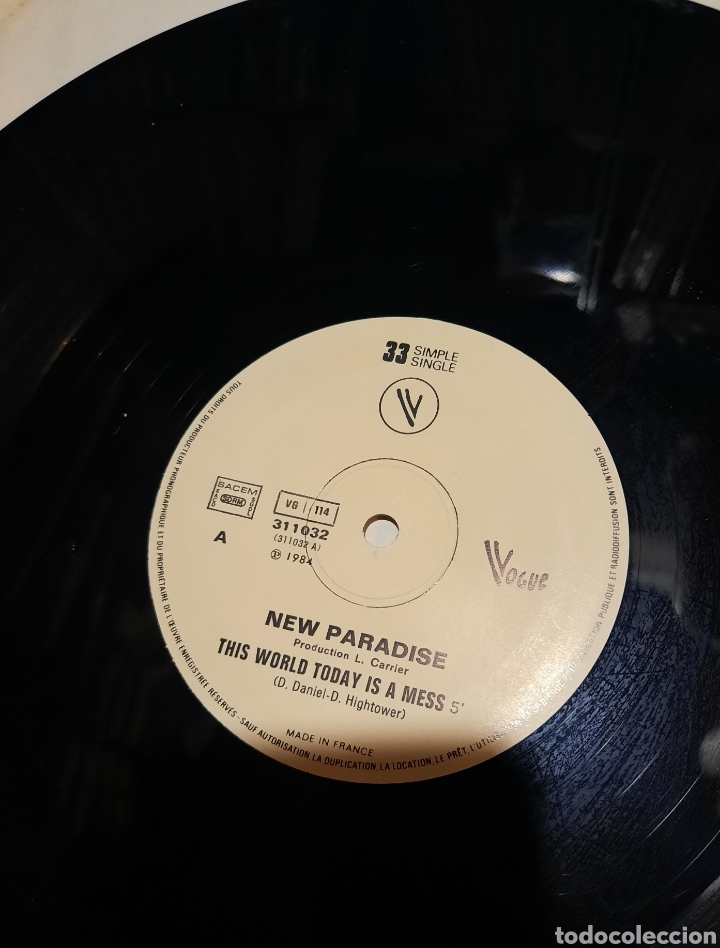 Discos de vinilo: New paradise - this World today is a mess - Foto 2