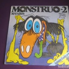 Discos de vinil: MONSTRUO 2 - DOBLE LP POLYSTAR 1984 PRECINTADO - KISS - DIRE STRAITS - GOLPES BAJOS - 30 EXITOS. Lote 285507713