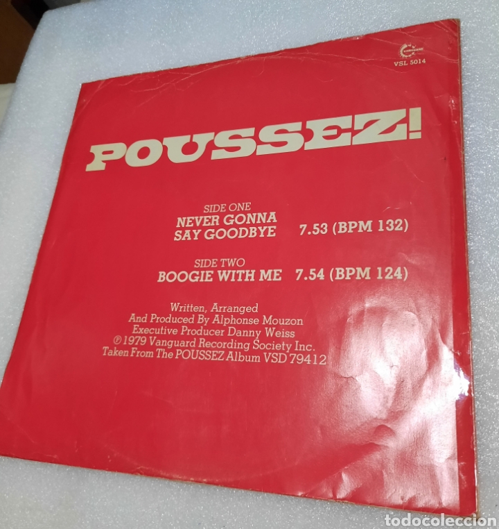 Discos de vinilo: Poussez! - Never gonna say goodbye - Foto 2