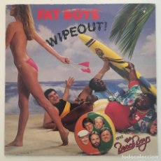 Discos de vinilo: FAT BOYS AND THE BEACH BOYS ‎– WIPEOUT!, US 1987 TIN PAN APPLE. Lote 285638758