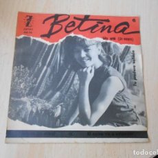 Discos de vinilo: BETINA, SG, UN ETÉ (UN VERANO) + 1, AÑO 1964 PROMO