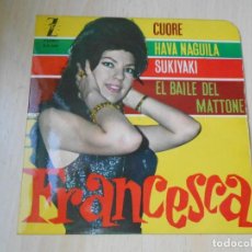 Discos de vinilo: FRANCESCA, EP, HAVA NAGUILA + 3, AÑO 1963. Lote 285757758