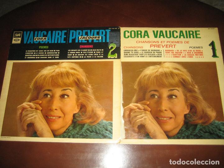 Discos de vinilo: CORA VAUCAIRE - JACQUES PREVERT - VOL 1 Y 2 - ED. FRANCESA - Foto 1