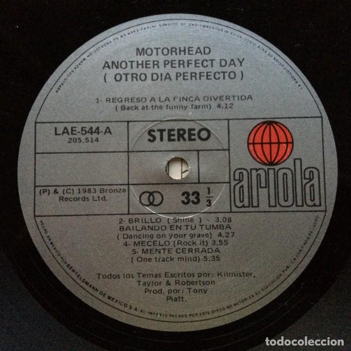 Discos de vinilo: Mot&ouml;rhead &lrm;&ndash; Another Perfect Day , Mexico 1983 Ariola* - Foto 5