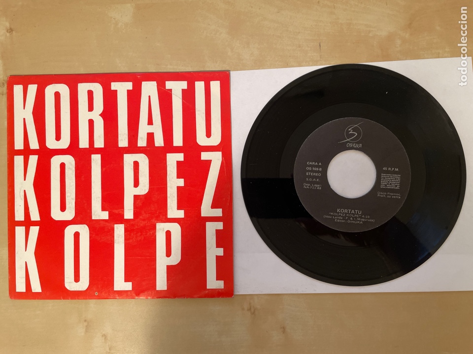 KORTATU - KOLPEZ KOLPE - SINGLE PROMO 1988 - SPAIN (Música - Discos - Singles Vinilo - Punk - Hard Core)