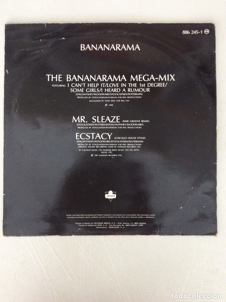 Discos de vinilo: Bananarama. Wow! - Foto 2