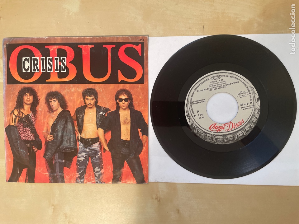 Discos de vinilo: Obus - Crisis - Single Promo 1987 - SPAIN - Foto 1 - 286010958