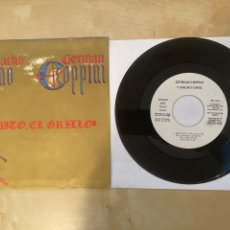 Discos de vinilo: GERMAN COPPINI & NACHO CANO - PEPITO EL GRILLO / GOLPES BAJOS - SINGLE PROMO 1986 - SPAIN. Lote 286011633