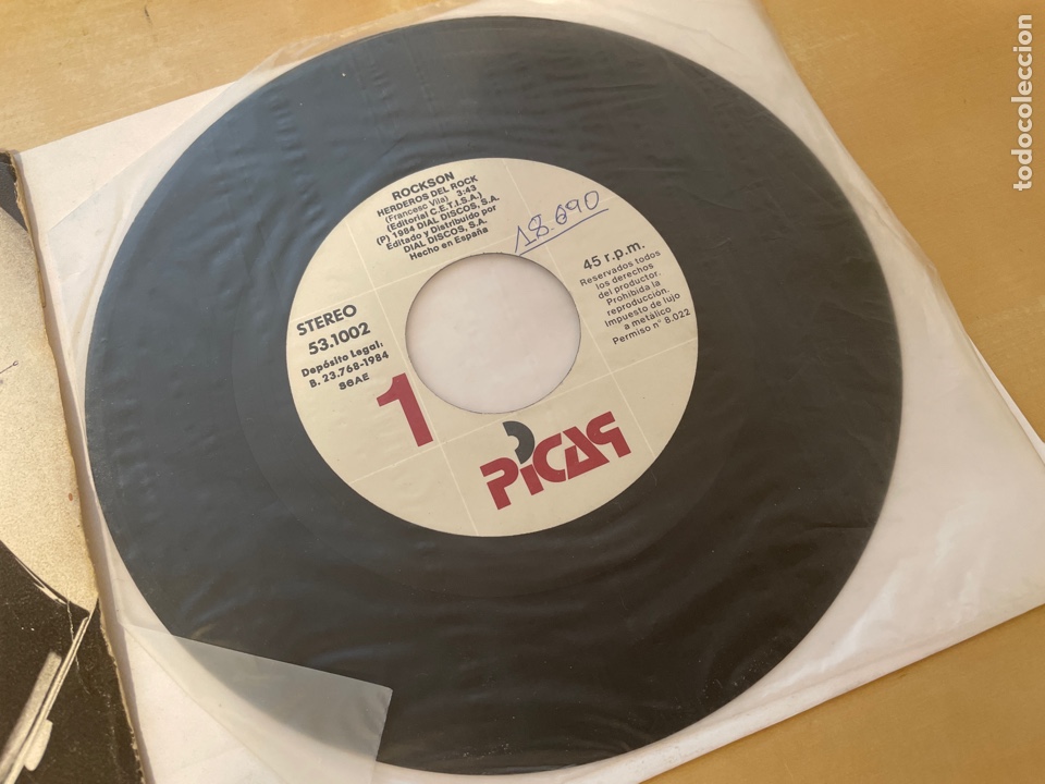 Discos de vinilo: Rockson - Herederos Del Rock - Single Promo 1984 - SPAIN - Foto 2 - 286053203