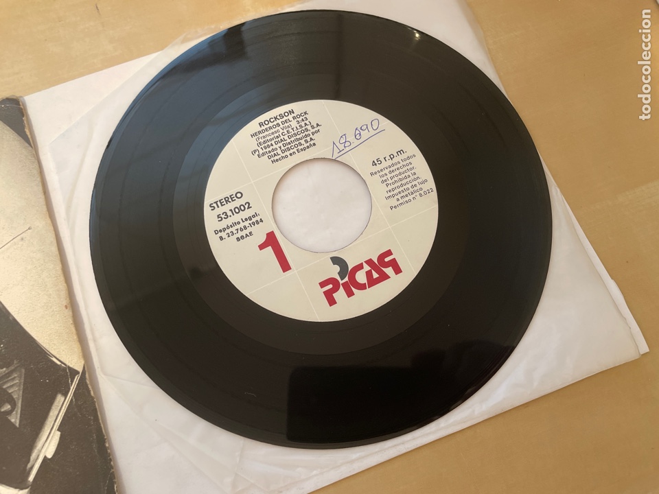 Discos de vinilo: Rockson - Herederos Del Rock - Single Promo 1984 - SPAIN - Foto 3 - 286053203