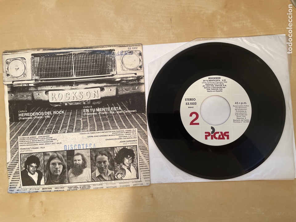 Discos de vinilo: Rockson - Herederos Del Rock - Single Promo 1984 - SPAIN - Foto 4 - 286053203