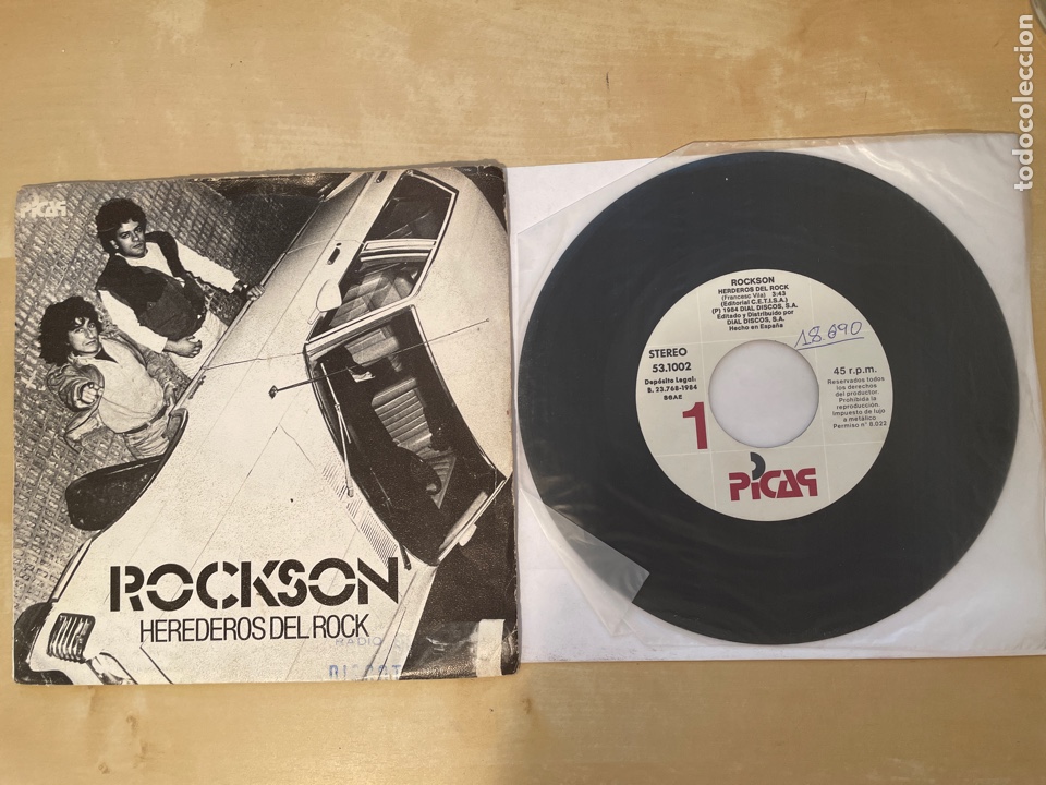 ROCKSON - HEREDEROS DEL ROCK - SINGLE PROMO 1984 - SPAIN (Música - Discos - Singles Vinilo - Heavy - Metal)