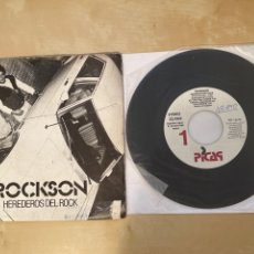 Discos de vinilo: ROCKSON - HEREDEROS DEL ROCK - SINGLE PROMO 1984 - SPAIN. Lote 286053203